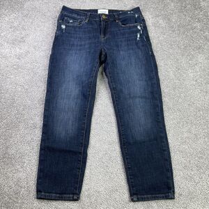 Frame Le Garçon Jeans Women’s 26 Blue Crop Slim Straight Low Rise Dark Wash